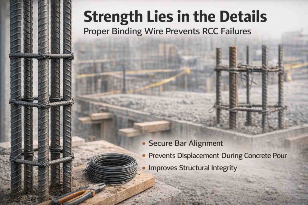 proper binding wire usage prevents RCC structure failures