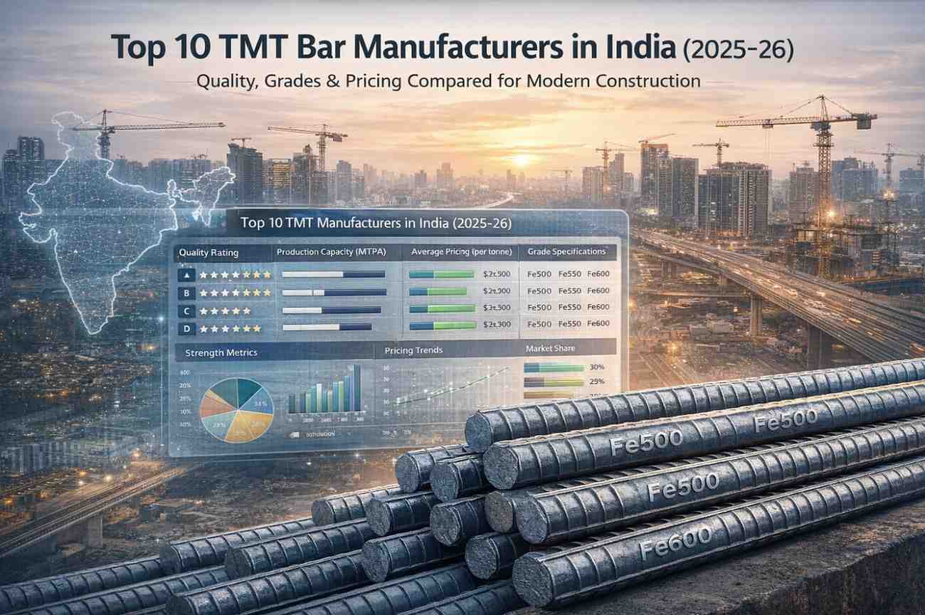 Top 10 TMT Bars in India 2025-26