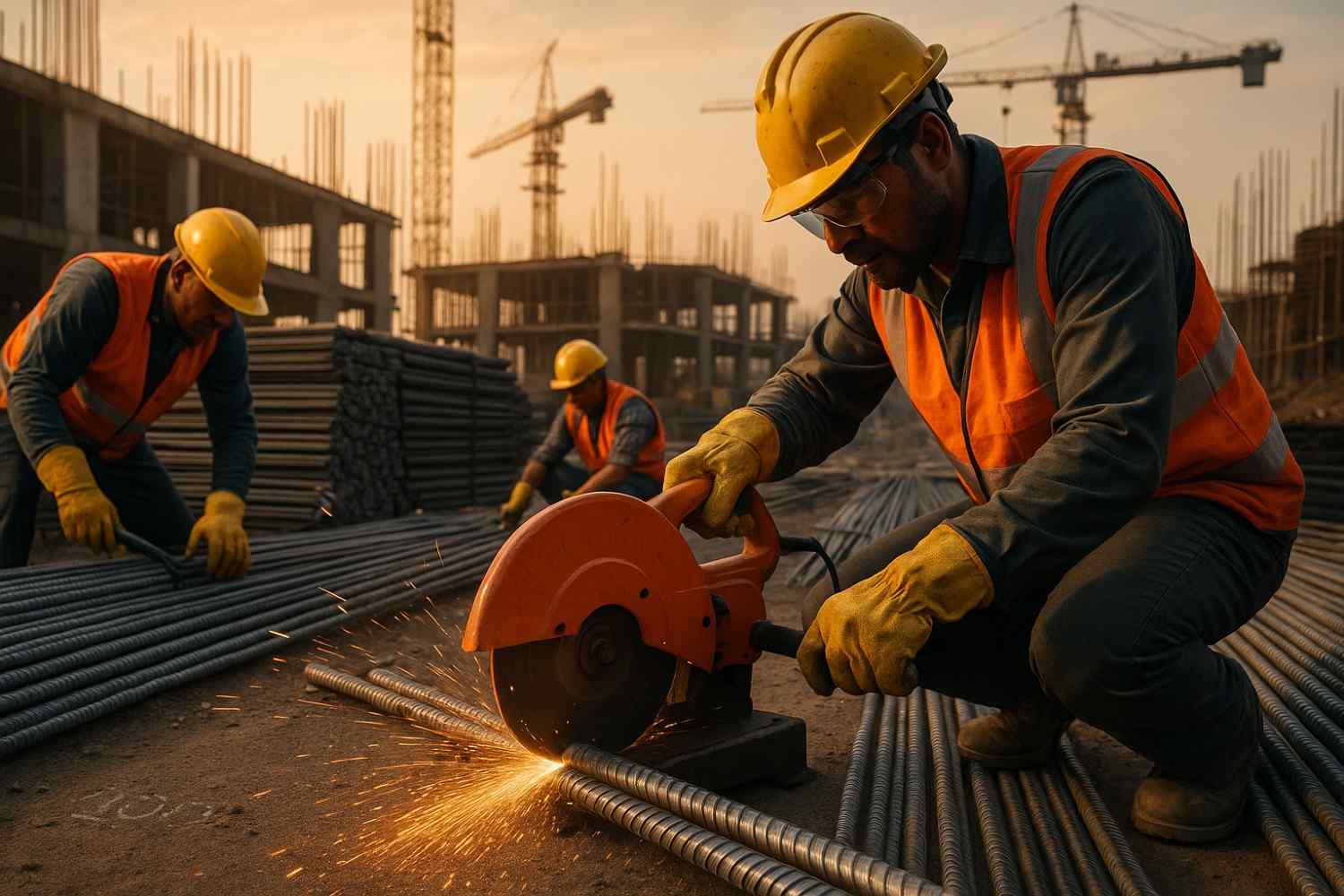bending and cutting TMT bars