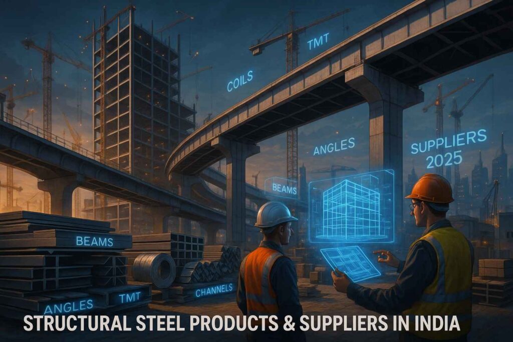 Different structural steel products used in Indian construction projects