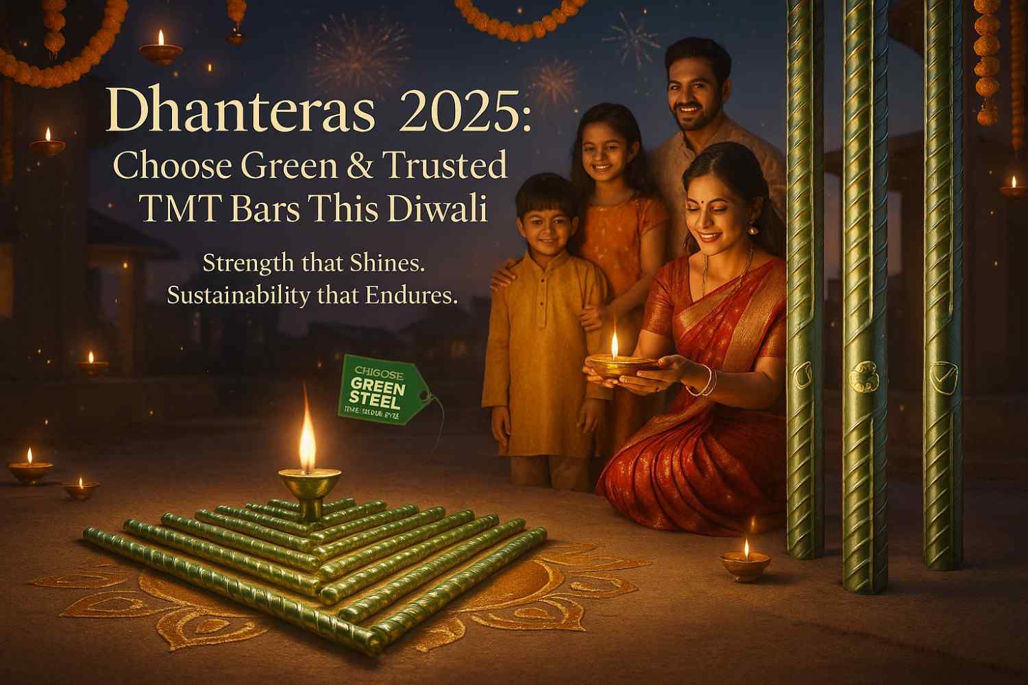 Dhanteras 2025: choose green steel and certified TMT bars