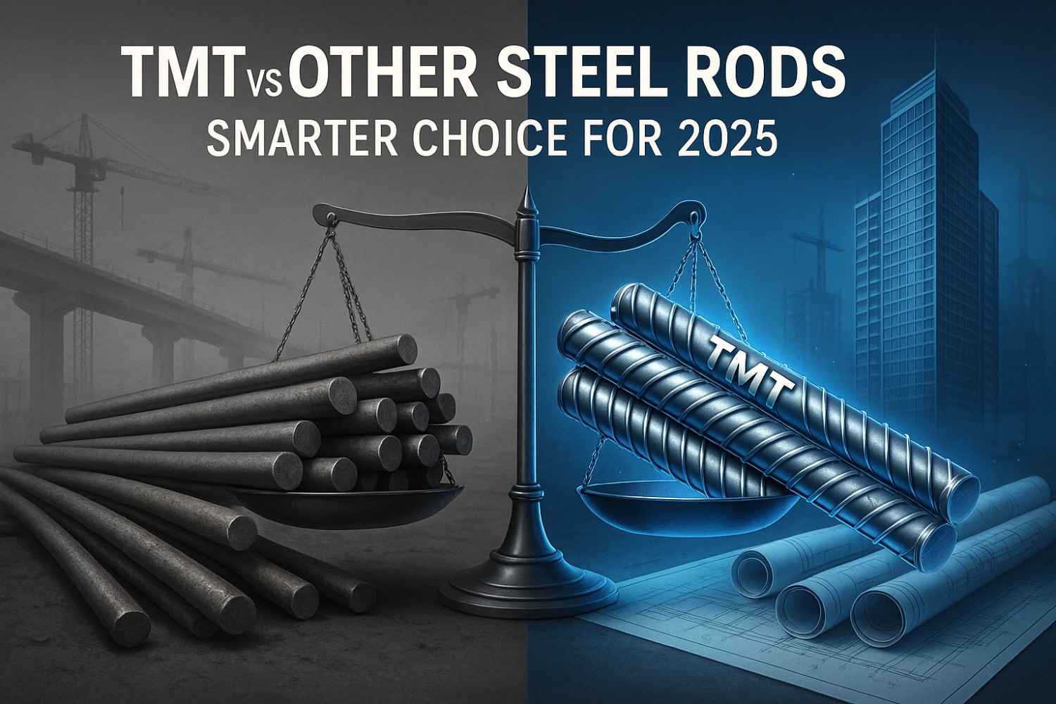 TMT Bars vs Steel Rods