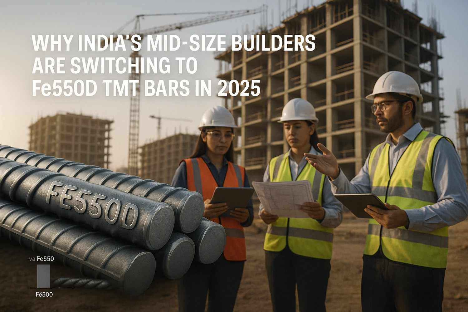 Why Builders Prefer Fe550D TMT Bars in 2025