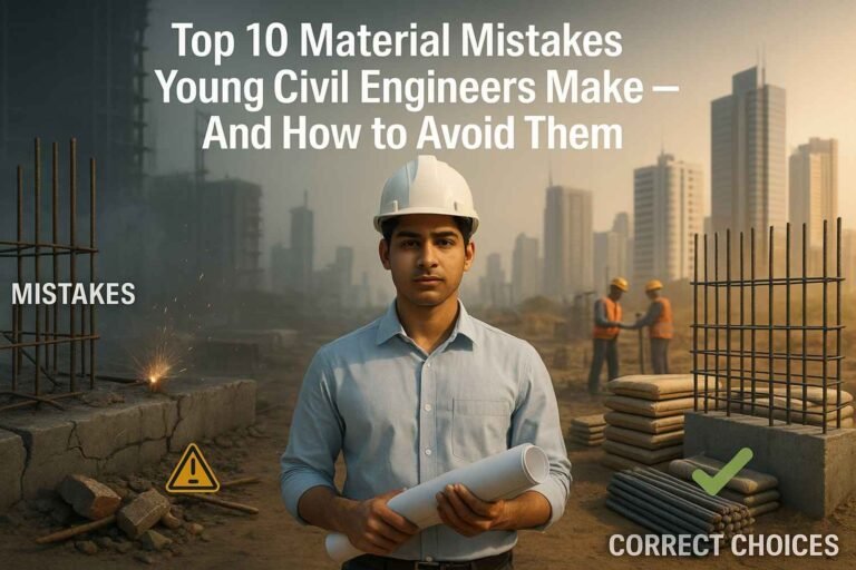Top 10 Material Mistakes Young Civil Engineers Must Avoid in 2026