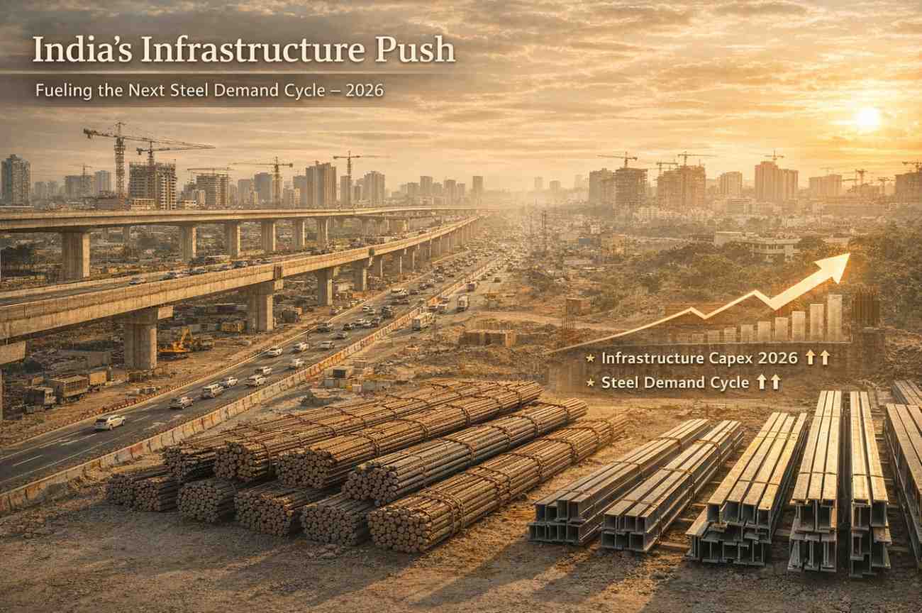 Infrastructure Growth Steel Demand India