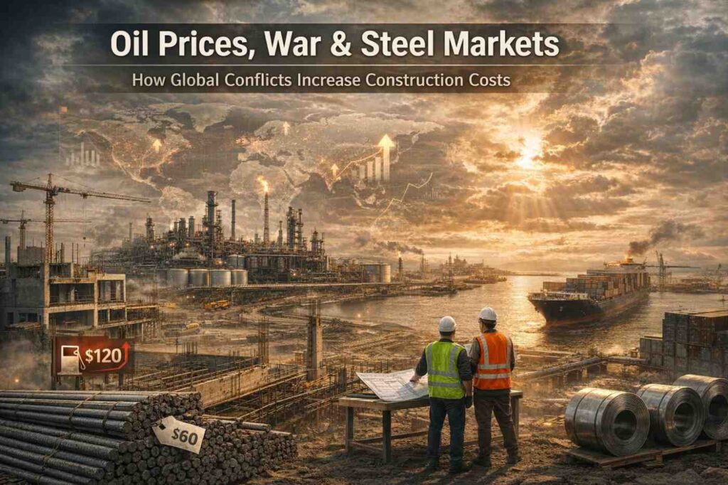 Oil prices war impact on steel prices and construction costs