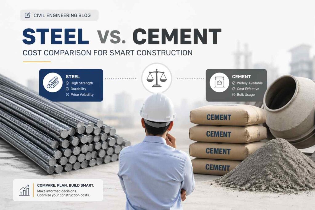 steel vs cement cost comparison in construction